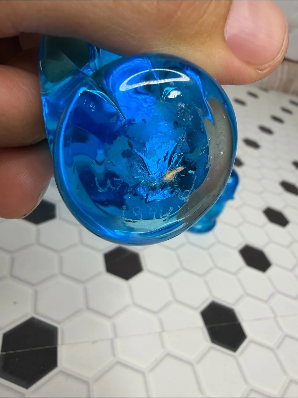 Vintage Happy Little Blues Blue Glass Bird Figurines Set of 3